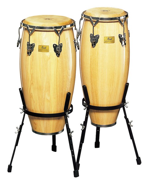 PearlWhite Wood Congasの画像