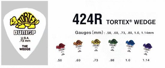 Dunlop424R／TORTEX WEDGEの画像