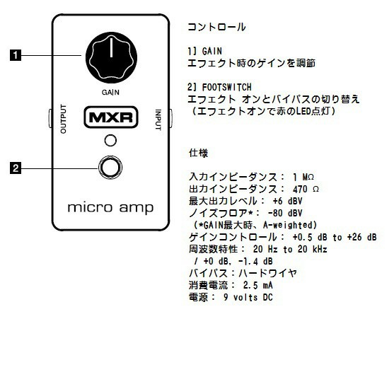 MXRM-133 MICRO AMP（パワーブースター）の画像