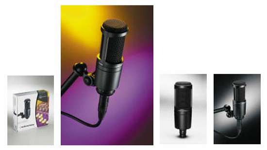 audio-technicaAT2020（バックエレクトレットコンデンサー型）の画像