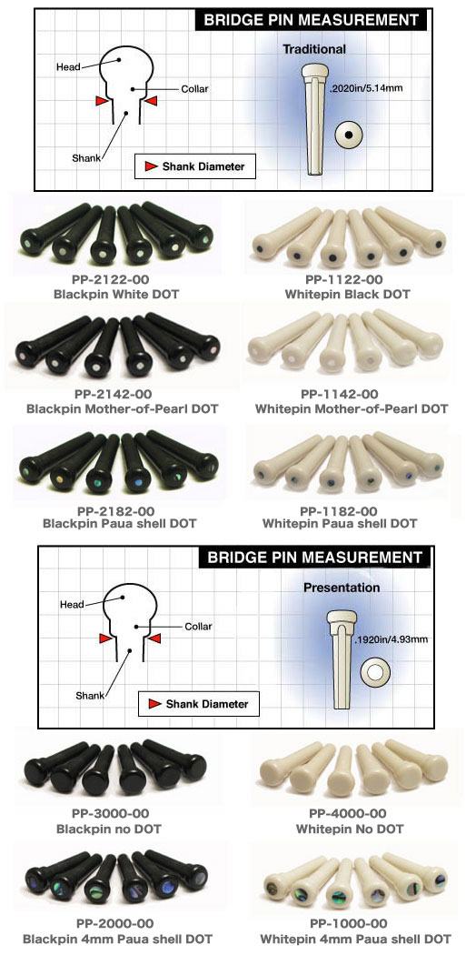 最新コレックション TUSQ Bridge Pins PP-1182-00 Graphtech グラフテック タスク ブリッジピン GRAPH TECH 