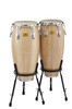 PearlWhite Wood Conga w/Remo Nuskin Headsの画像