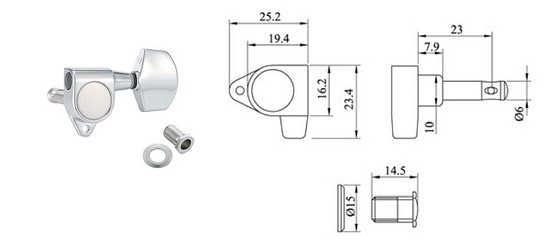 AriaAT-240G(ギター用 3対3)の画像