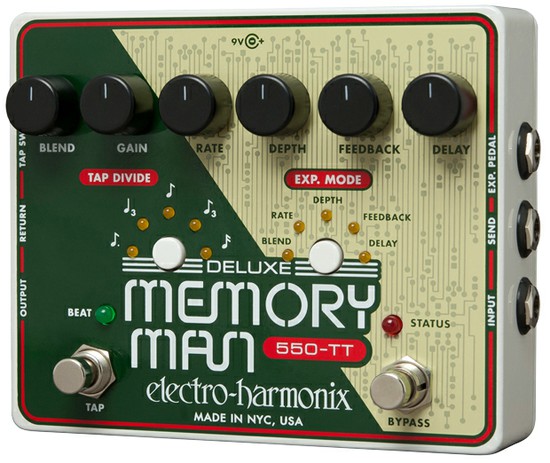 electro harmonixDeluxe Memory Man Tap Tempo 550 Analog Delayの画像
