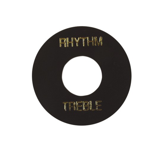 GibsonPRWA-010 Toggle Switch Washer, Black with Gold Imprintの画像