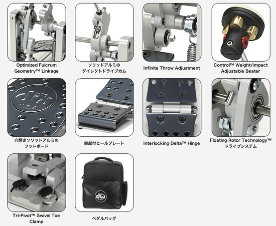 dwダブルペダル MDD2(Machined Direct Drive) Pedalsの画像