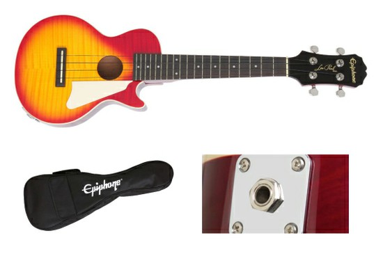 EpiphoneLes Paul Acoustic/Electric Concert Ukuleleの画像