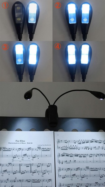 KyoritsuKML-02 譜面台用クリップ式LEDライトの画像