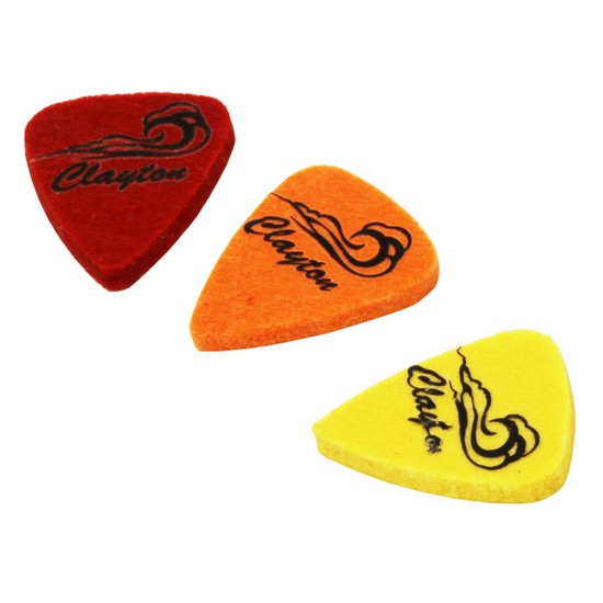 ClaytonWave Design UKE Picks UKW/3 (Wave) Felt Standard 3枚入りパッケージの画像