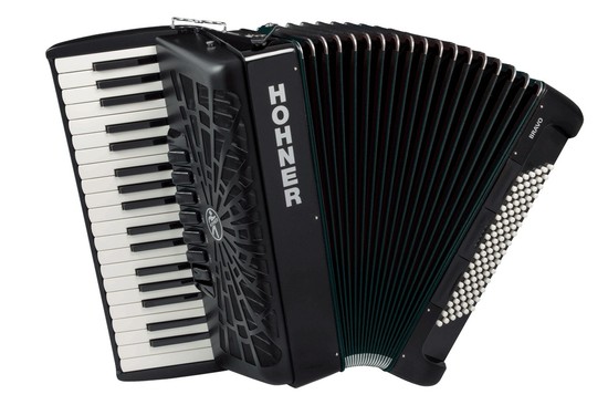 Hohnerクロマチック・ピアノキー Bravo III 96 黒の画像