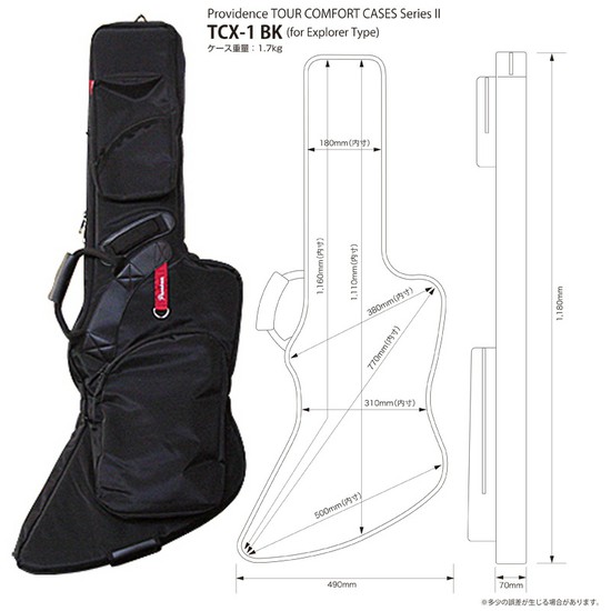 ProvidenceTOUR COMFORT CASES TCX-1R BK (for Explorer Type)の画像