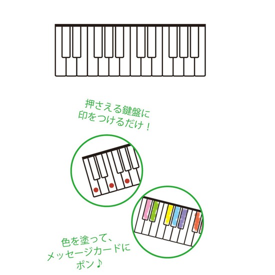 Nakanoミュージック レッスン スタンプ ケンバン M S190KBの画像