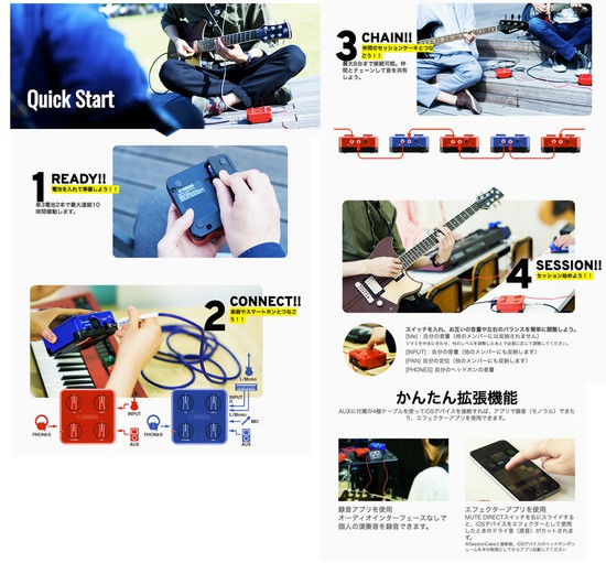 YAMAHAミキシングヘッドホンアンプ SessionCake SC-02 Stereo・Mic入力端子の画像