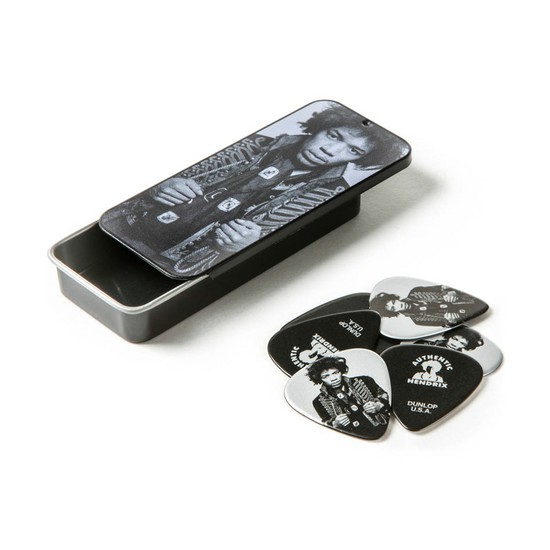 DunlopJIMI HENDRIX PICK TIN JHCT14H 缶いりピック6枚セットの画像