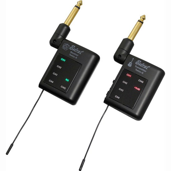 Belcatギター・ベース用 ワイヤレスシステム トランスミッター＆レシーバー 充電式 TWINS G&Aの画像