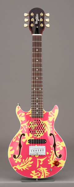 Woodstics GuitarsWS-MINI ALOHA Pink & Yellow Alohaの画像