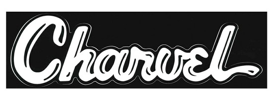 CharvelCHARVEL VINYL STICKER WHITE ステッカーの画像