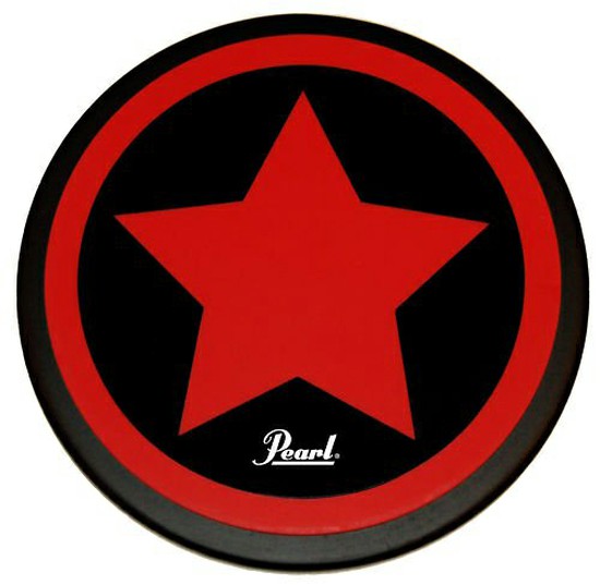 PearlPDR-08SP（スターデザイン：レッド） 8”プロフェッショナル・プラスティックパッドの画像
