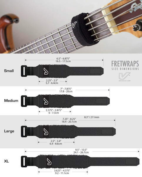GRUVGEARFW-1PK-DRK FretWraps Ebonyの画像