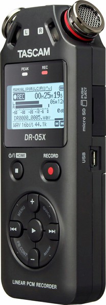 TASCAMDR-05X USBオーディオインターフェース搭載ステレオオーディオレコーダーの画像
