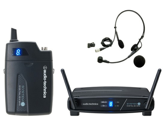 audio-technicaマルチチャンネルデジタルヘッドウォーンマイクロホンワイヤレスシステム (ATW-1101/H)の画像