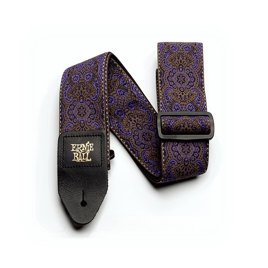 ErnieBallPURPLE PAISLEY JACQUARD GUITAR STRAP 4164の画像