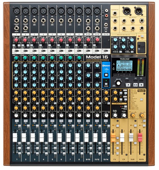 TASCAMModel 16 16トラックライブレコーディングミキサーの画像