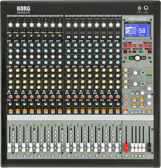 KORGMW-2408 BK HYBRID ANALOG/DIGITAL MIXERの画像