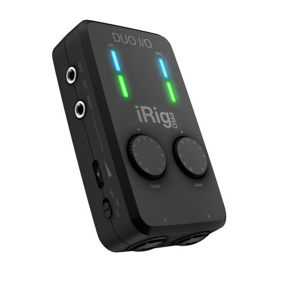 IK MultimediaiRig Pro Duo I/O 2チャンネル・モバイル・オーディオMIDIインターフェースの画像
