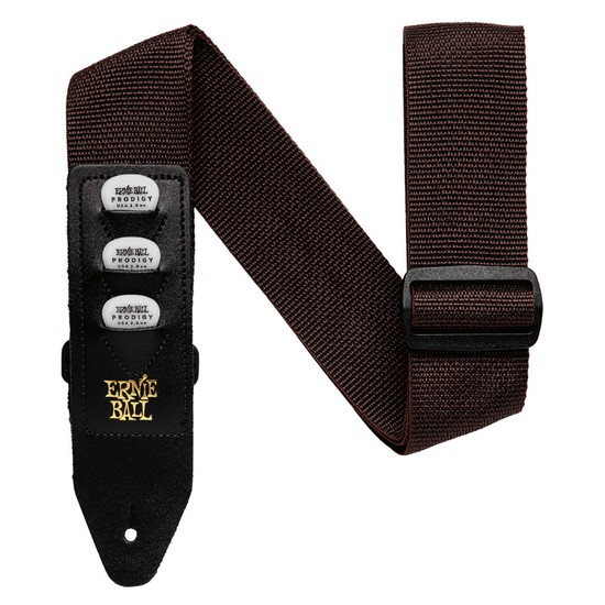 ErnieBallP04250 PICKHOLDER STRAP BROWNの画像