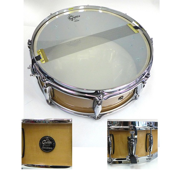 GretschRN2-0514S-GN Renown Seriesメイプルスネア14”×5”の画像