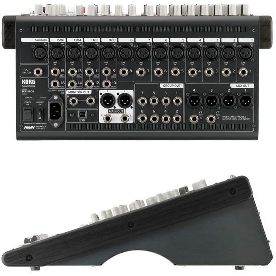 KORGMW-1608 BK HYBRID ANALOG/DIGITAL MIXERの画像
