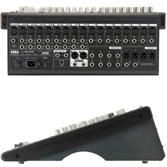 KORGMW-2408 BK HYBRID ANALOG/DIGITAL MIXERの画像