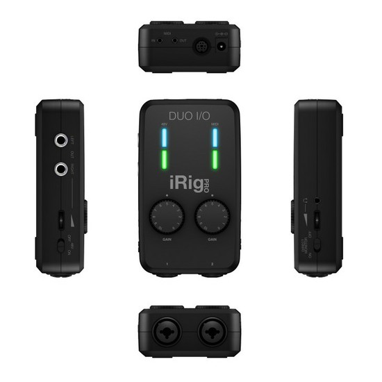 IK MultimediaiRig Pro Duo I/O 2チャンネル・モバイル・オーディオMIDIインターフェースの画像