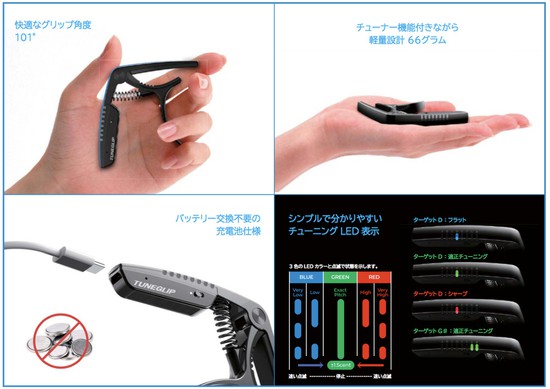 RevoLカポタストチューナー TUNEGLIP　RCP-1の画像