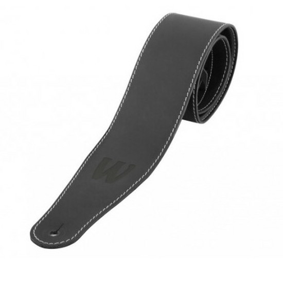 WarwickGenuineLeatherBass Strap Black/Blindの画像