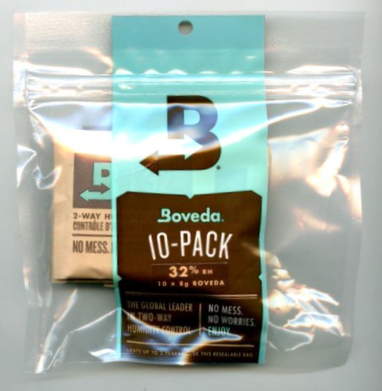 BovedaBoveda B32% 8g 楽器専用湿度コントロール剤 10パックの画像