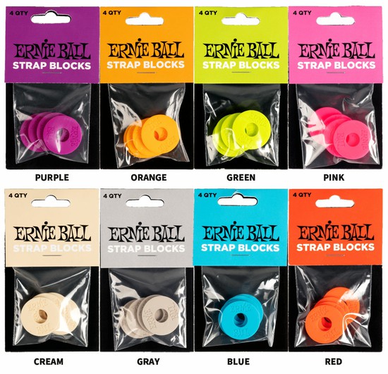 ErnieBallSTRAP BLOCKS 4PKの画像