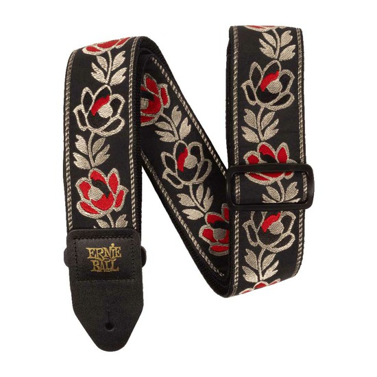 ErnieBallClassic Jacquard Guitar Strap / Bass Strap - Noble Rose 5380の画像