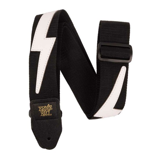 ErnieBallPremium Guitar Strap / Bass Strap White Lightning 5399の画像
