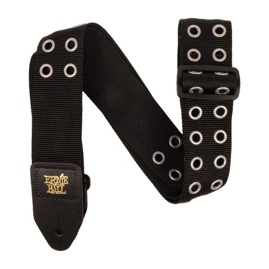 ErnieBallPremium Guitar Strap/Bass Strap - Hole Lotta Metal Silver 5397の画像