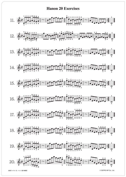 デプロMP音楽ファイル13　波音（指の練習）　G112の画像