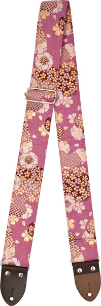 Harmonics J花寄せ小豆 (No4)/DB 西陣織ギターストラップの画像