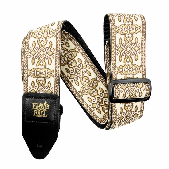 ErnieBallPO5437 Classic Jacquard Guitar/Bass Strap Golden Tapestryの画像