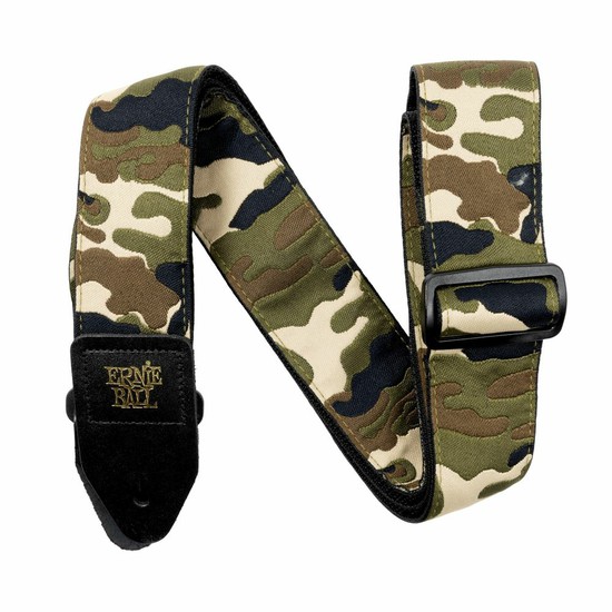 ErnieBallPO5439 Classic Jacquard Guitar/Bass Strap Vintage Camoの画像