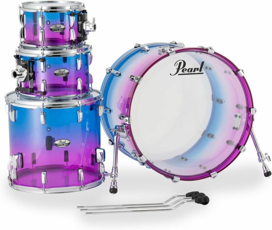PearlCRB524P/C 734 シェルパック（4PC) CRYSTAL BEAT The Original Seamless Acrylic Drum Set.の画像