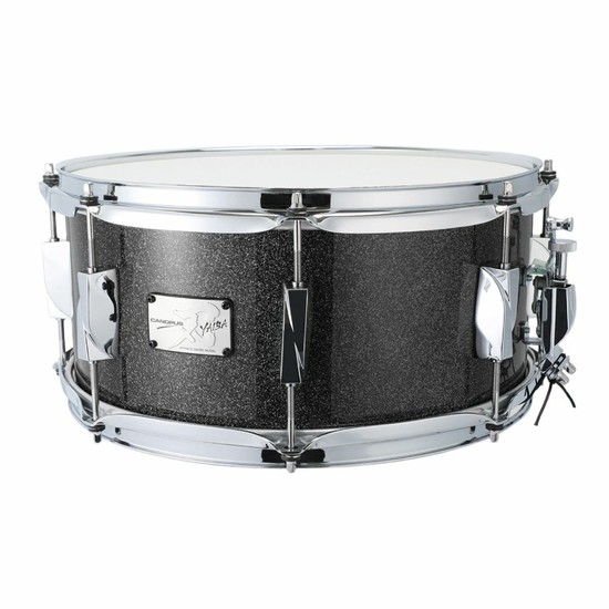 CANOPUSYAIBA II Maple Snare Drum JSM-1465-SBS-LQ Shadow Black Sparkleの画像