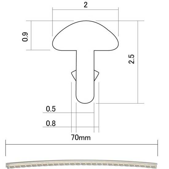 HOSCOHF-S1-P24 スモール ニッケルシルバーの画像