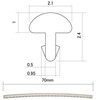 HOSCOHF-S3-P24 スモール ニッケルシルバーの画像