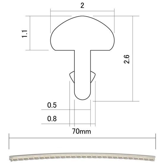HOSCOHF-S2-P24 スモール ニッケルシルバーの画像
